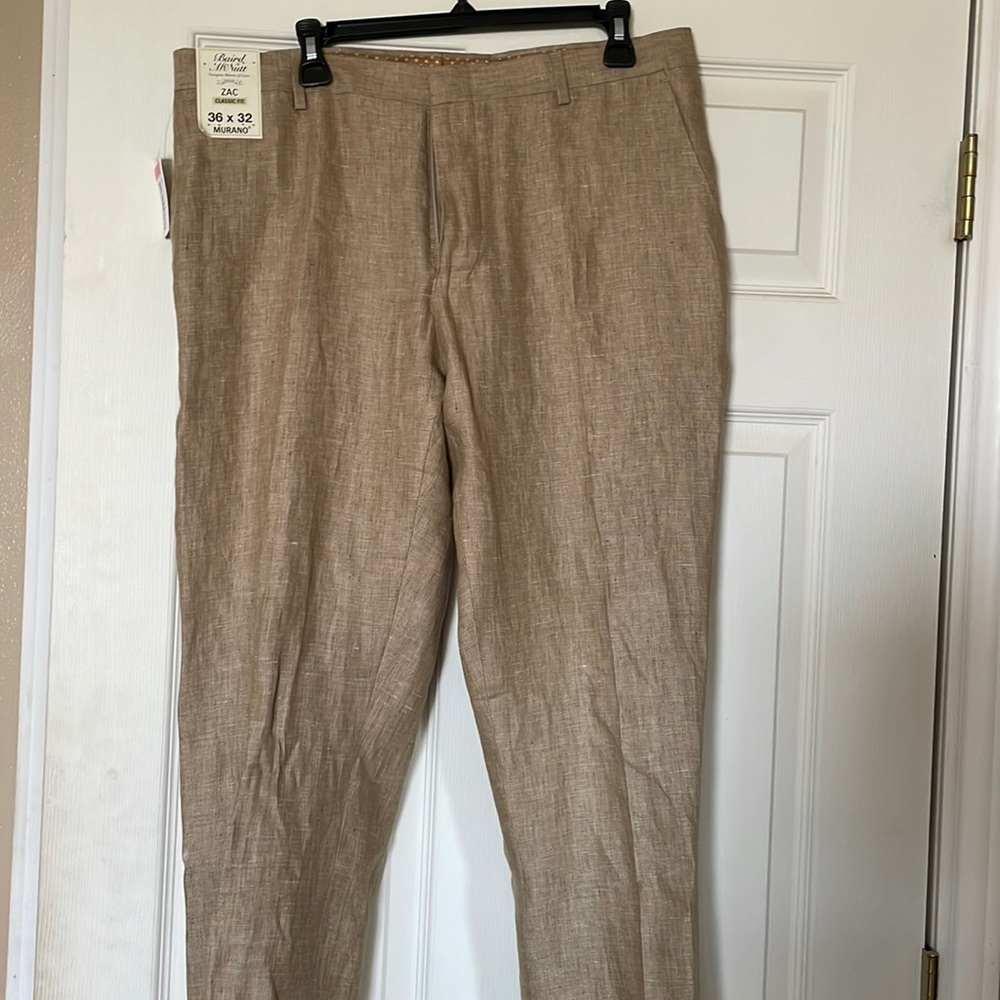 Brand New!! Baird McNutt mens dress linen pant